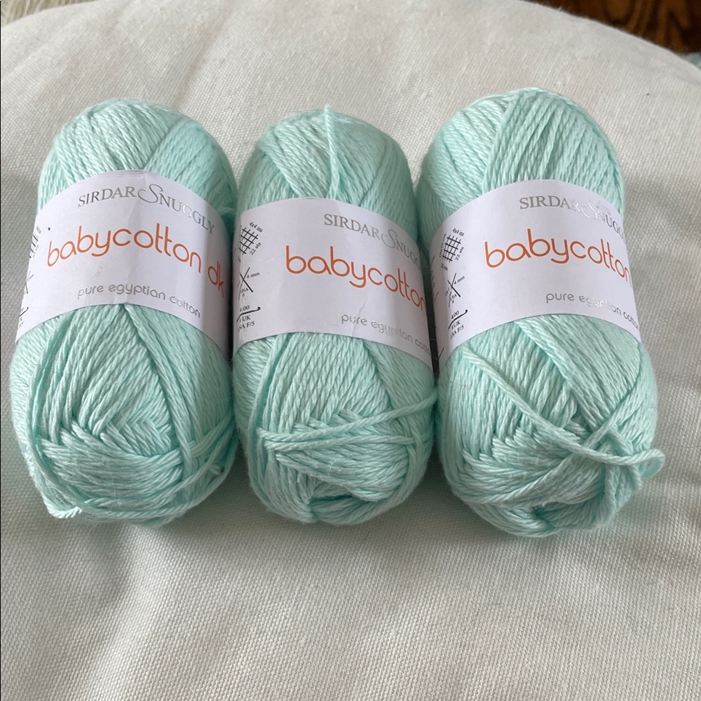Sirdar Snuggly Baby Cotton Yarn in Mint